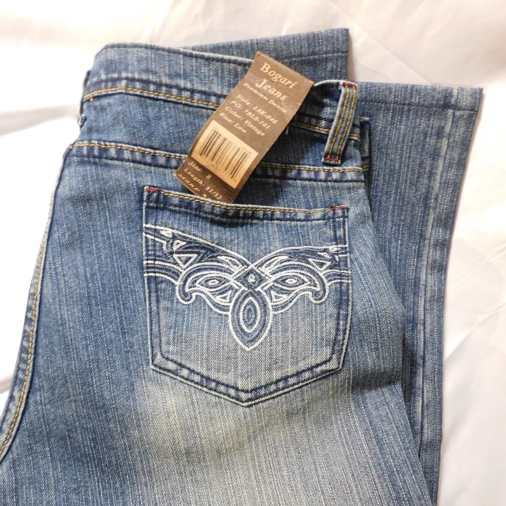 Bogari Denim Blue Capris Size 8 NWT